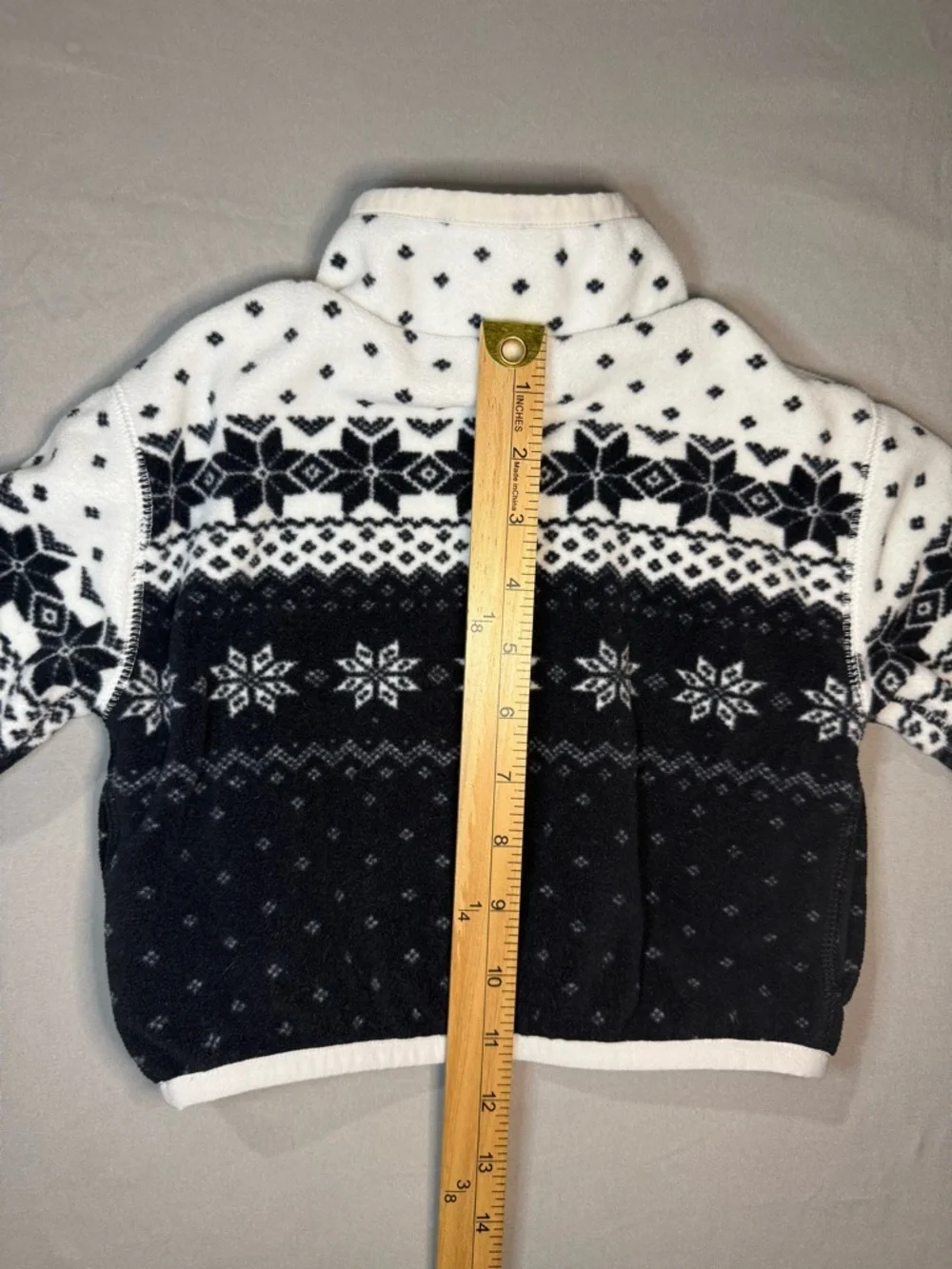Polo Ralph Lauren 2T Toddler Polar Bear Fair Isle Fleece Quarter Zip Pullover